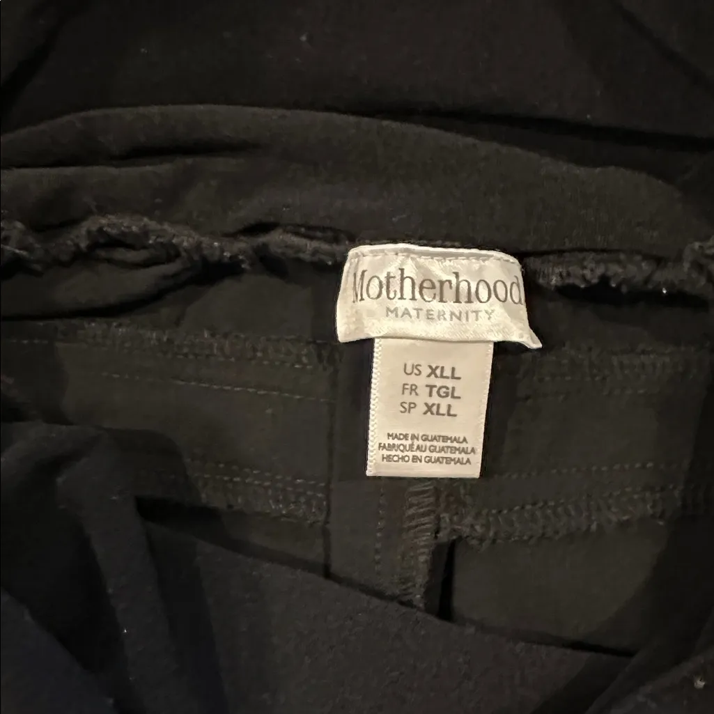 Motherhood Maternity XL Secret Belly Fit Black Wide Leg Dress Pant Slacks - Image 5