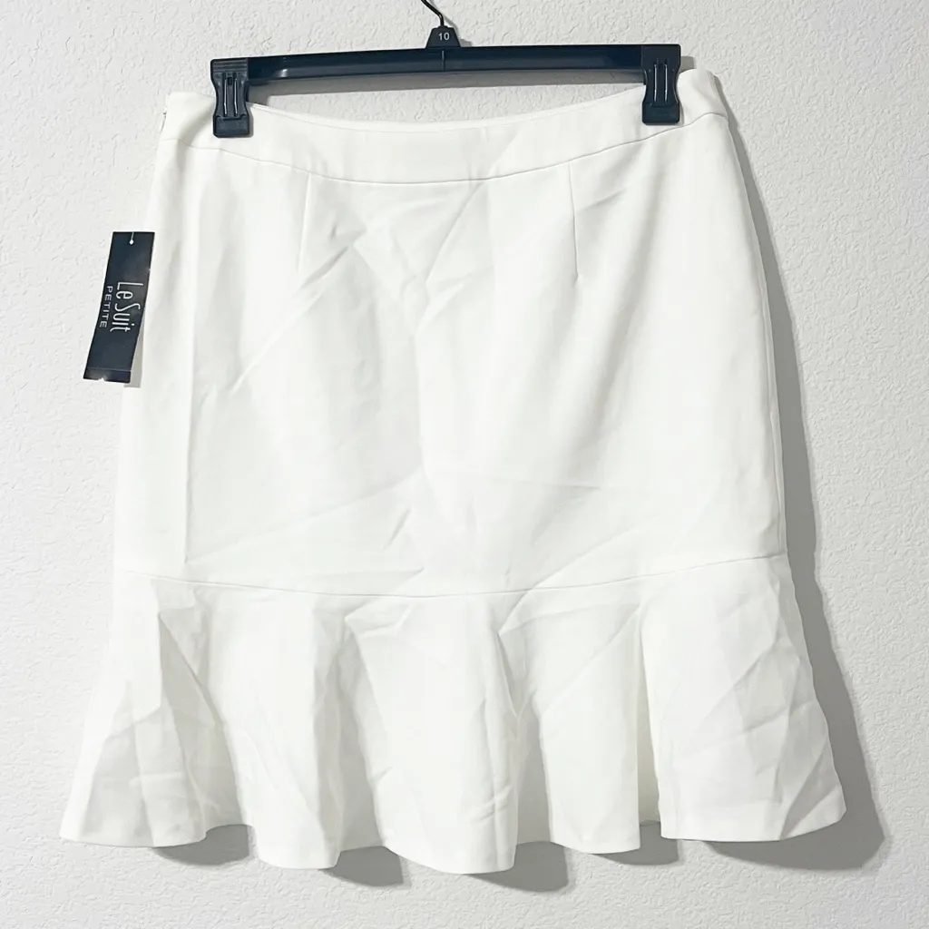 Le Suit Blossom/Van Ice A-Line Skirt, Petite Size 12, NEW - Image 4