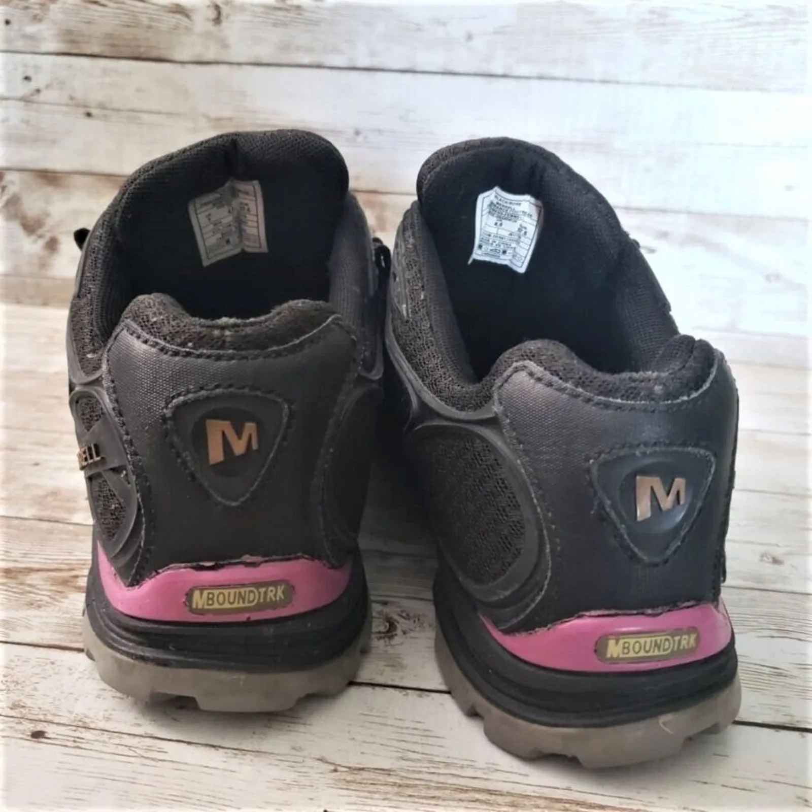 Merrell Women's Verterra Sport Hiking Sneakers Black/Rose - No Laces - Size 7 - Image 2