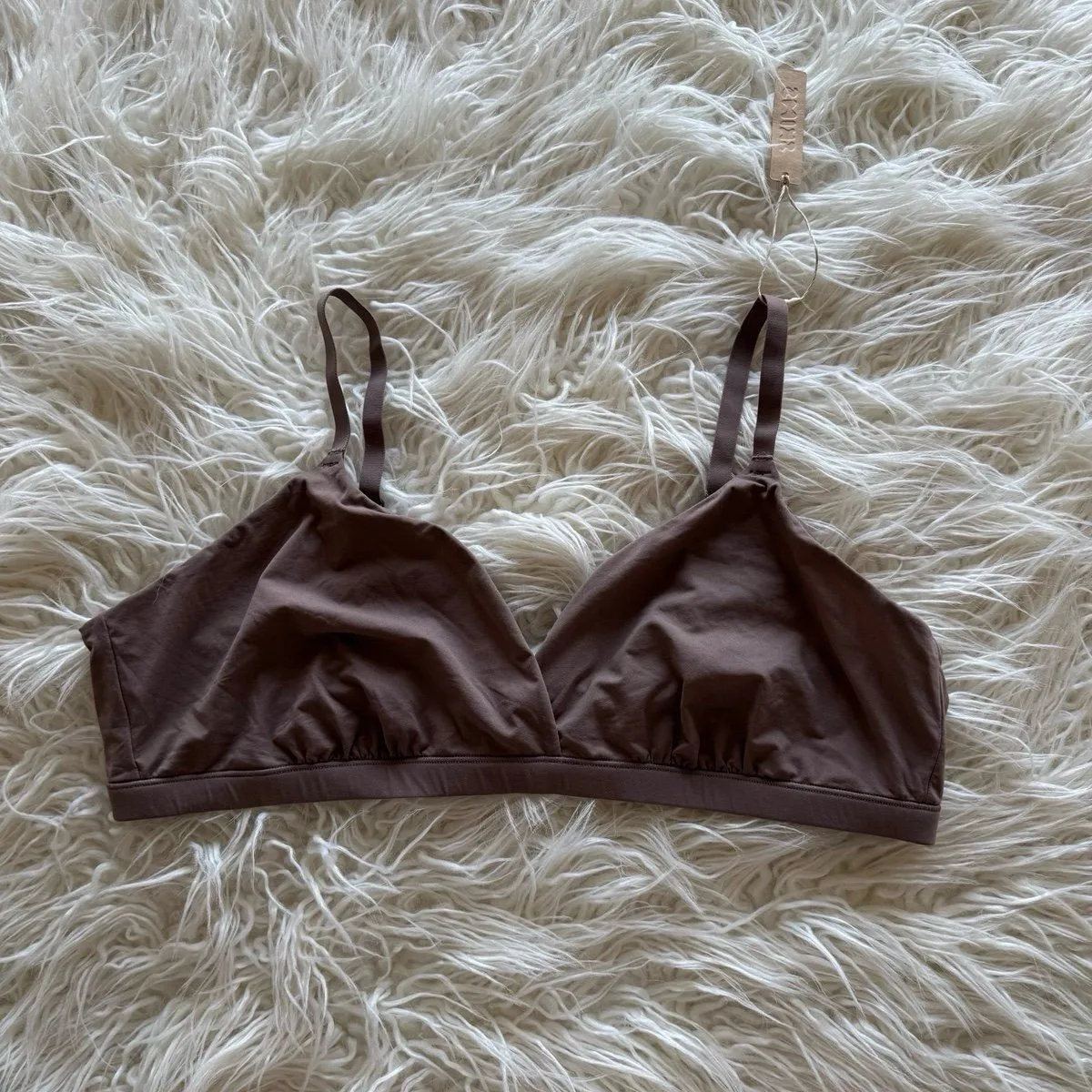 Skims Fits Everybody Crossover Bralette Umber Size 3X - Image 2