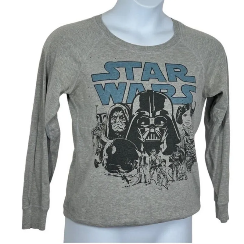Star Wars Vintage Reversible Crewneck Sweatshirt Unisex Medium - Image 10
