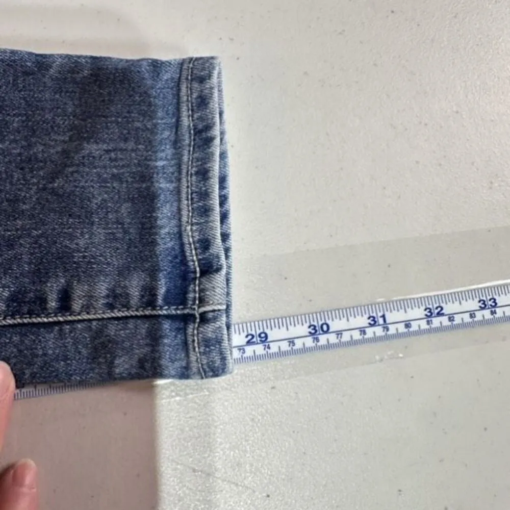 AG Jeans The Farrah Skinny Ankle high rise Blue Medium Wash‎ Whiskering Size 26R - Image 7