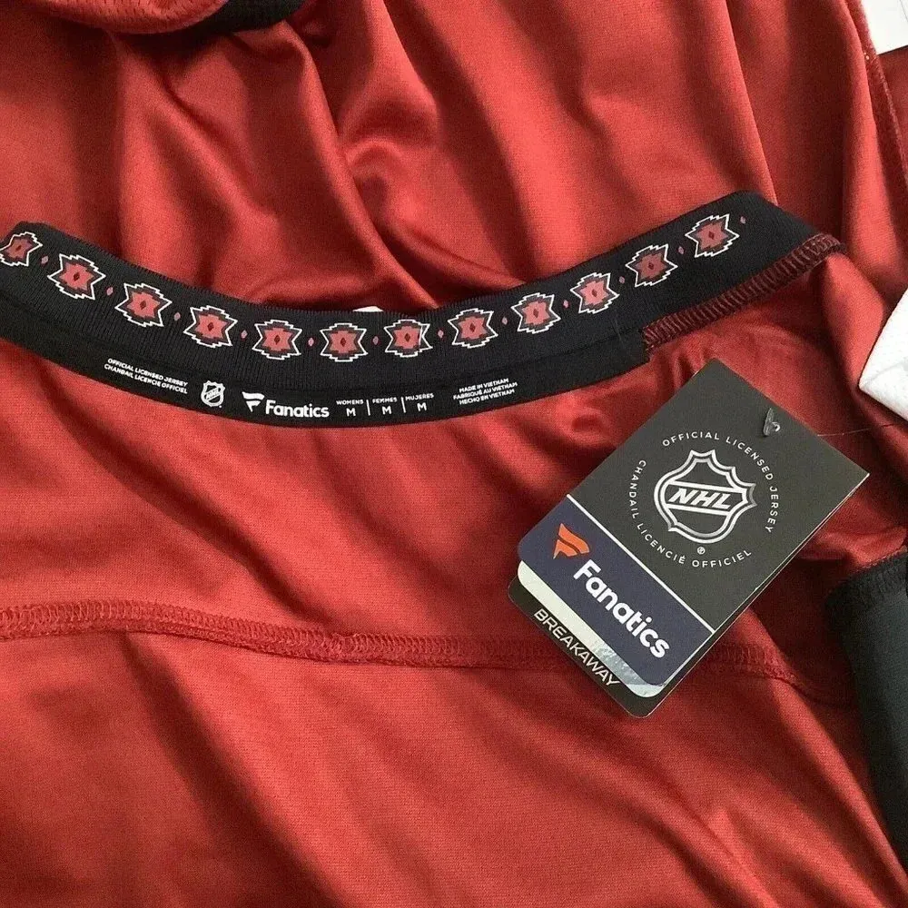 Women's Fanatics Branded NHL Red Arizona Coyotes Breakaway Home Jersey Medium - Image 4