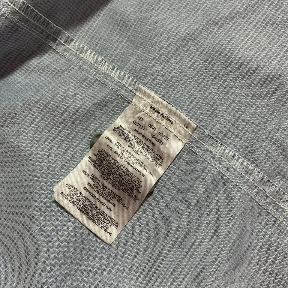 Mountain Hardwear Long Sleeve Button Up Shirt Light Blue Hiking Outdoor Womens L - Image 5