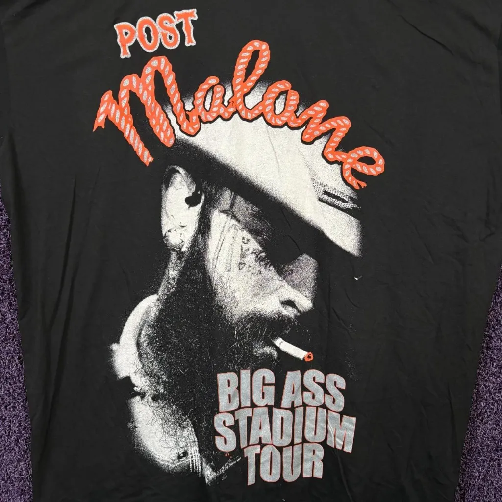 Post Malone Smokin Darts Big Stadium Tour Country T-Shirt OS  - Image 2