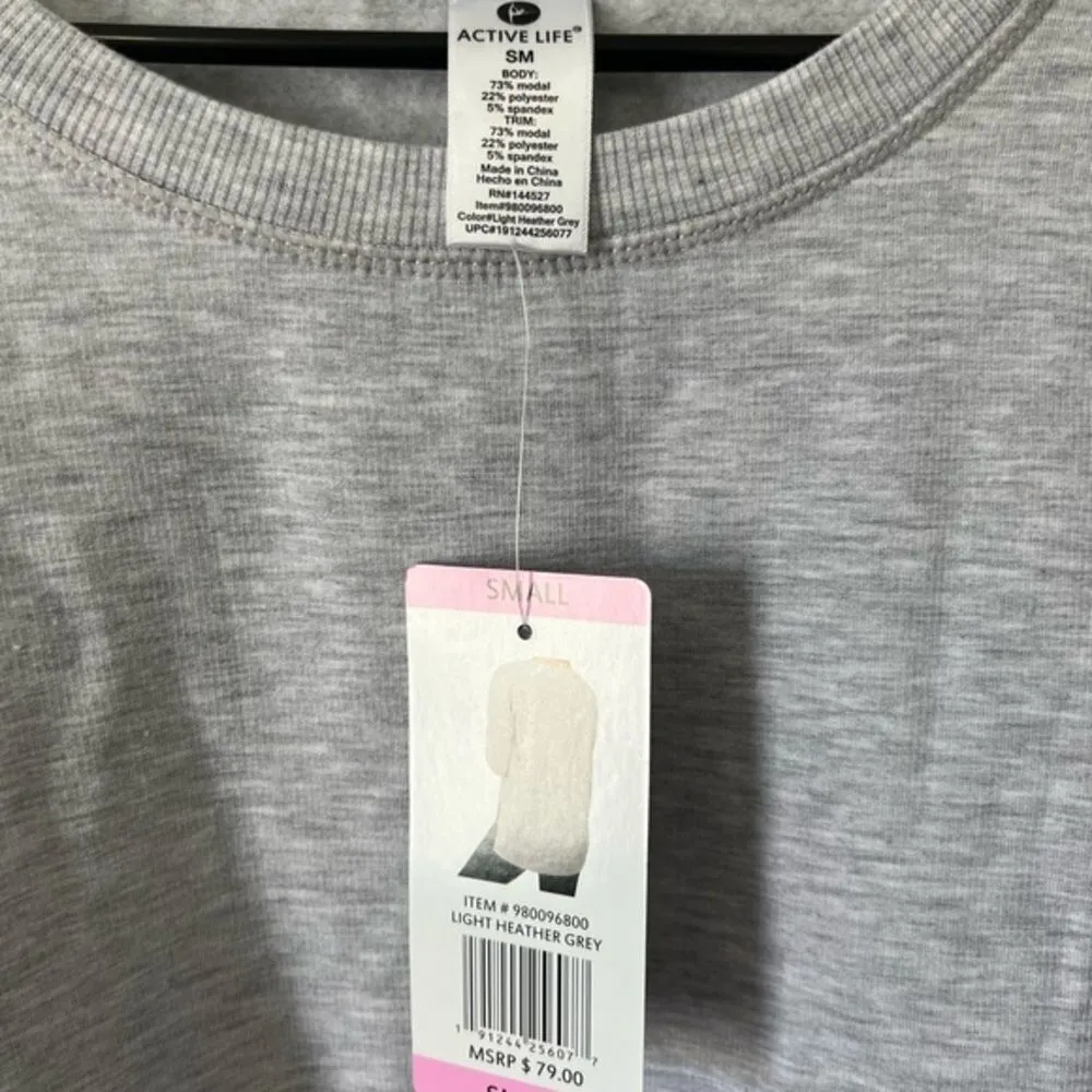 NWT Active Life Grey Crewneck Sweater - Image 2