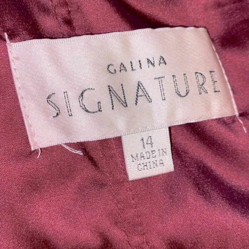 Galina Signature burgundy formal dress size 14 Red - Image 6