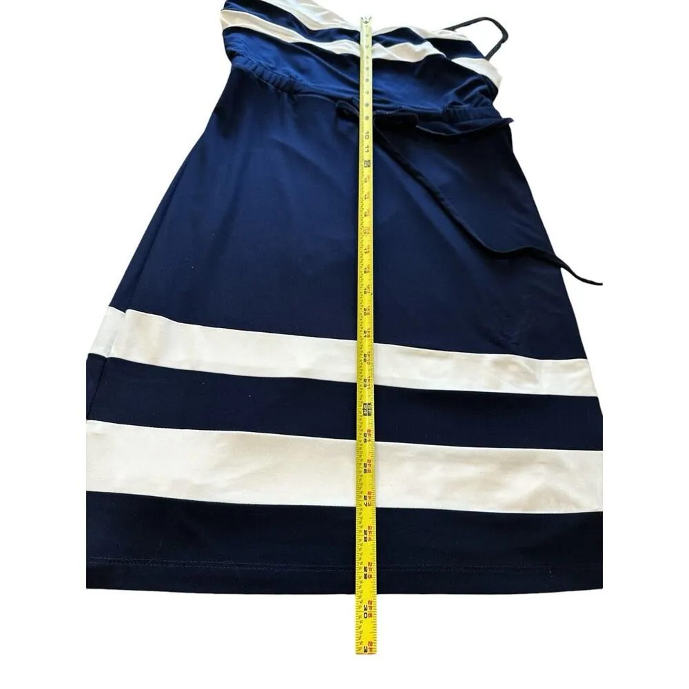 Ralph Lauren Black and White Striped Tank Dress Size 6 - Image 8