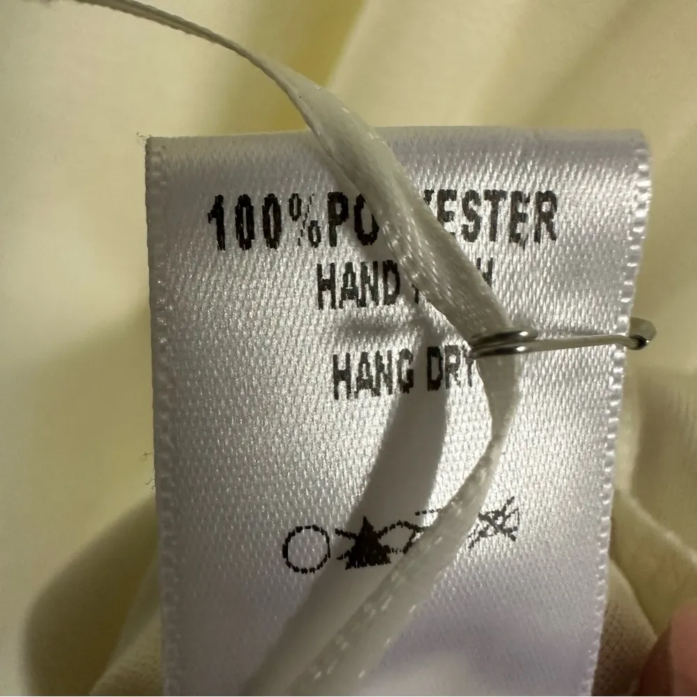 Basically Me Cream Embellished Lightweight Off Shoulder Lined Dress Nightgown M - Image 10