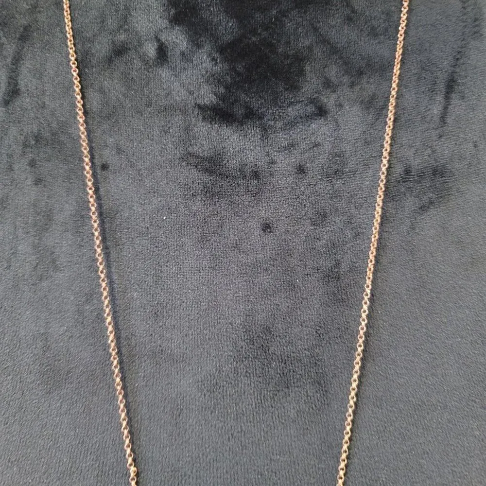 Women's Colorful Shiny Gold Color Long Plant Necklace - Image 3