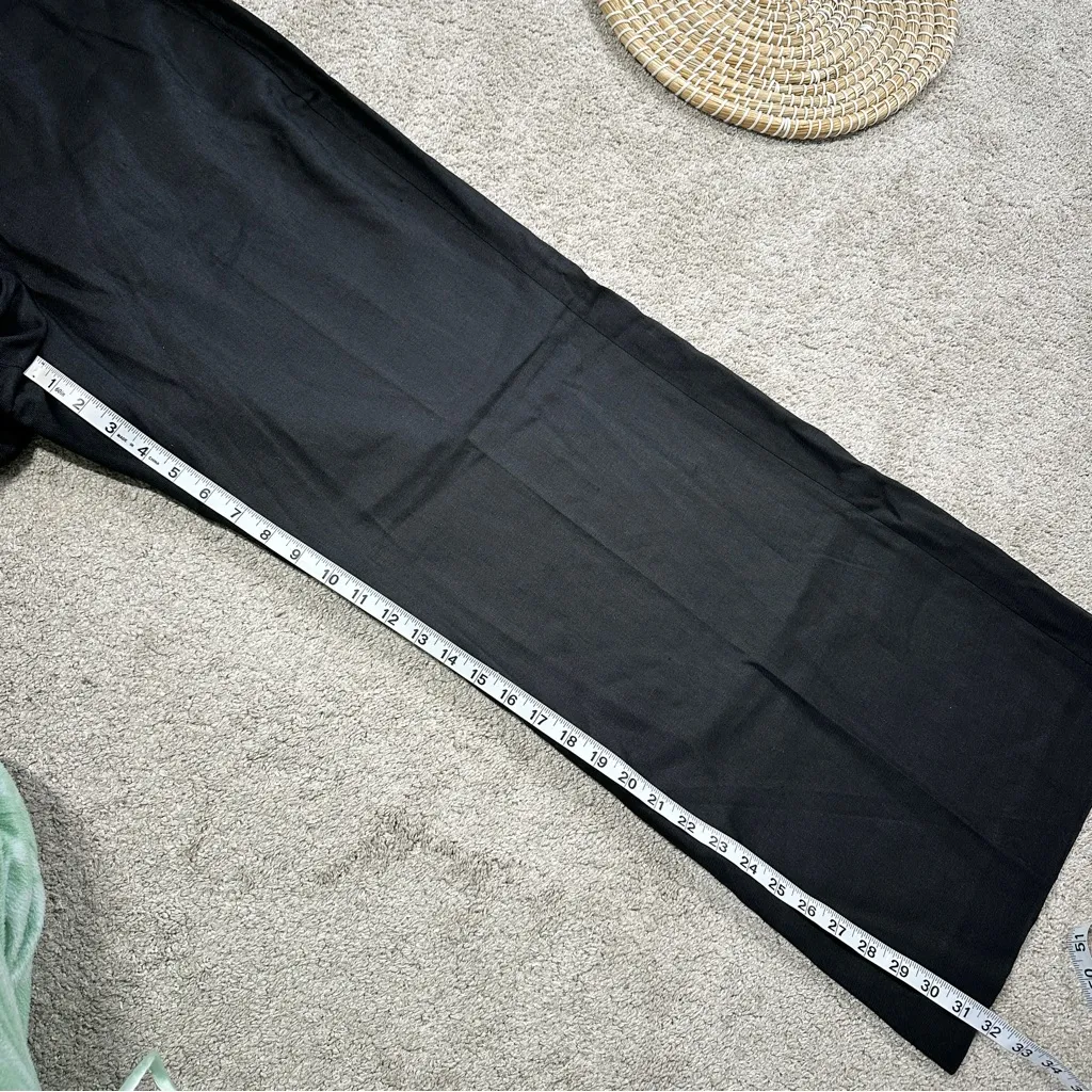 NWT J. Crew Women’s Carolina Flare Pants High Rise Stretch Linen Blend Black 20 - Image 15