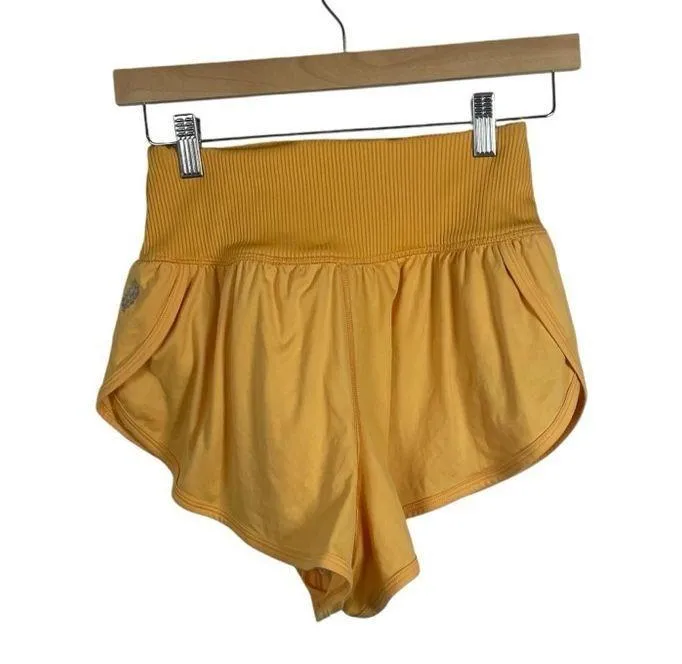 Free People Movement Game Time High Rise Shorts in Orange Size S - Image 6