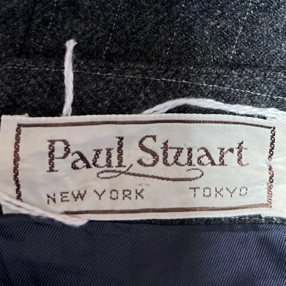 Paul Stuart Black High Waisted Pleated Knee Length Pencil Midi Skirt Size S - Image 4