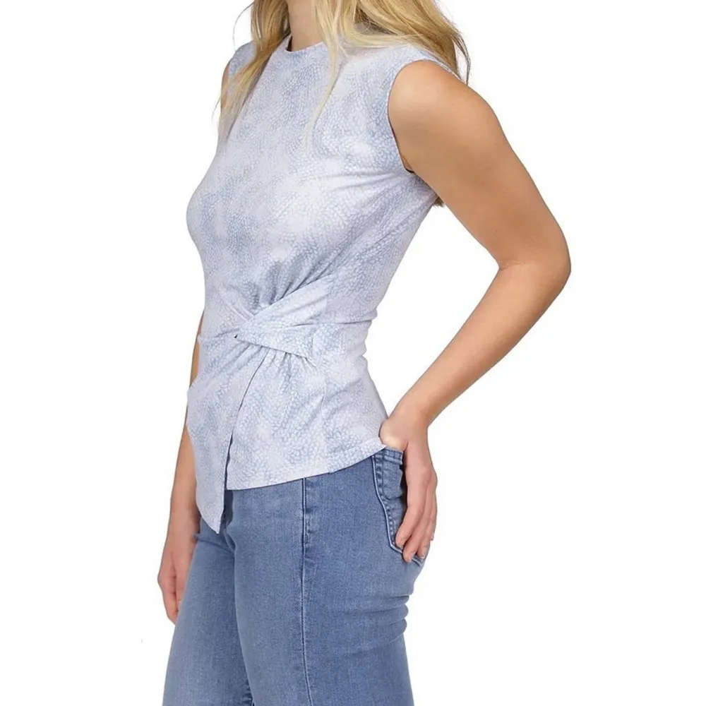 Michael Kors Blue Asymmetrical Muscle‎ Tee​ - Image 6