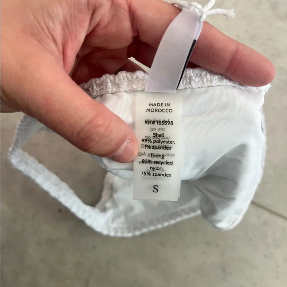 NWT Demi Moore Andie Swim White Crochet Tropez Bottom Small Midrise Classic Fit - Image 11