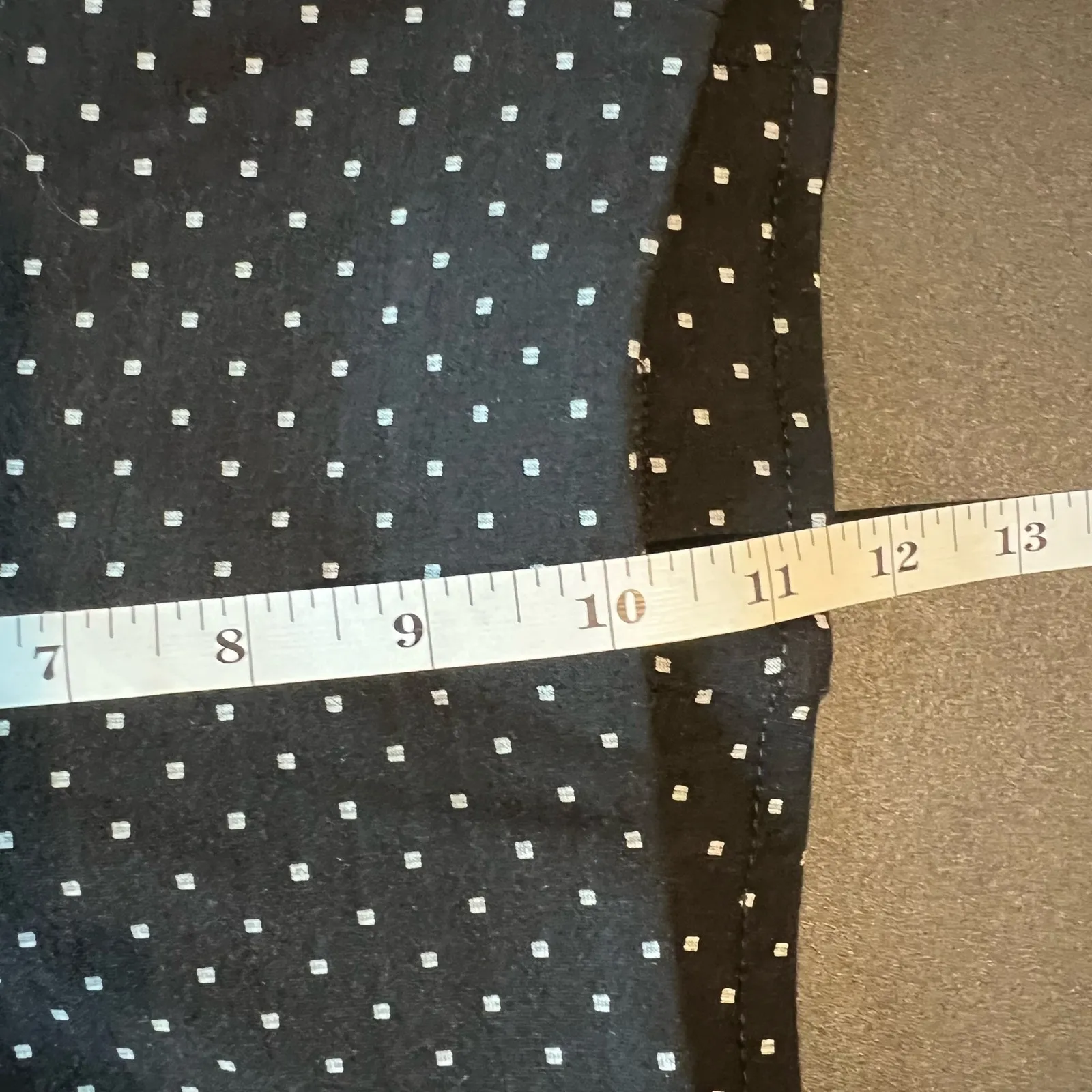 J. Jill Ponte Slim Leg  Pants Women’s size M Knit Black White polka Dots Preppy - Image 8