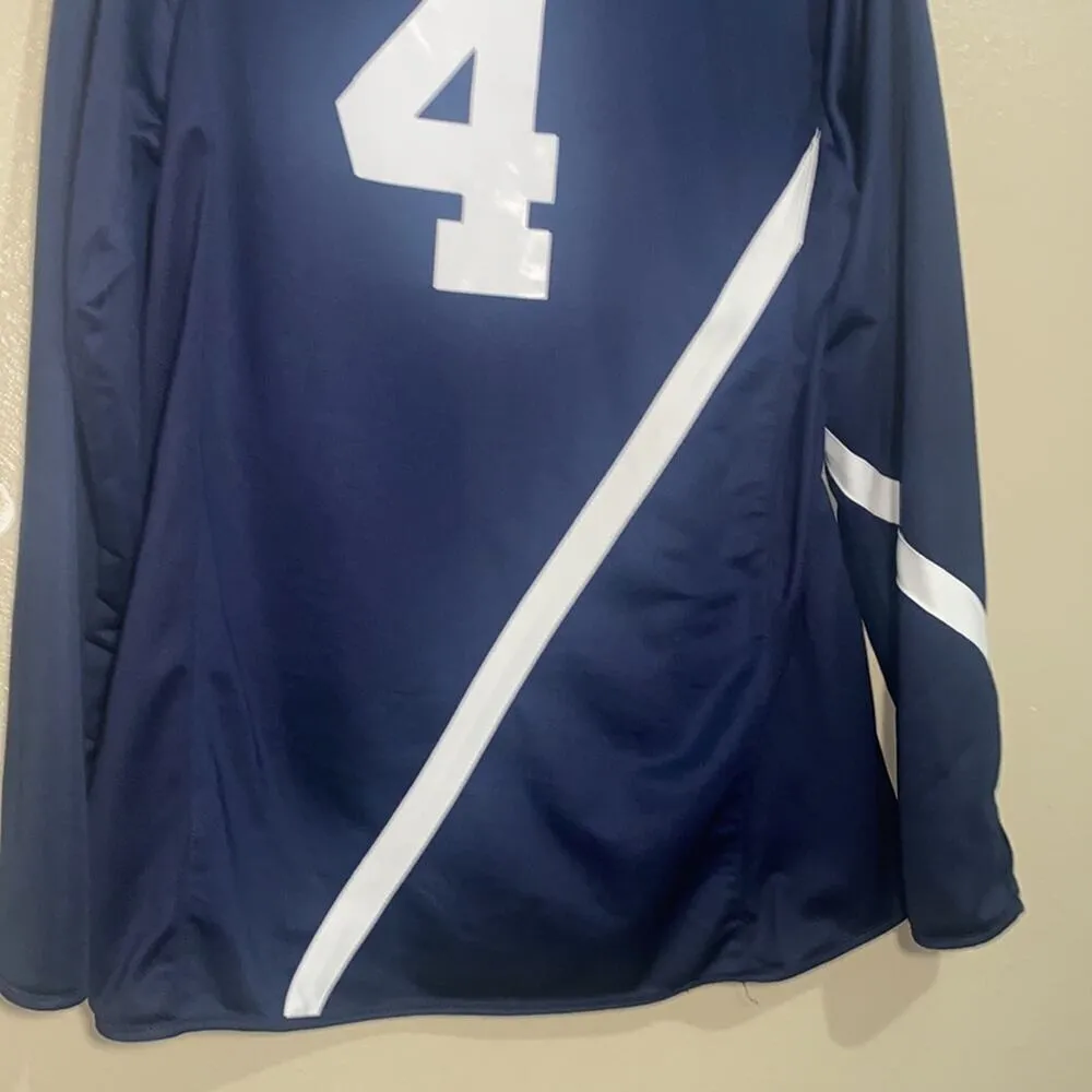 Nike Dri-Fit Navy With Thumbholes Size :  Embodied Nike Logo - Image 6