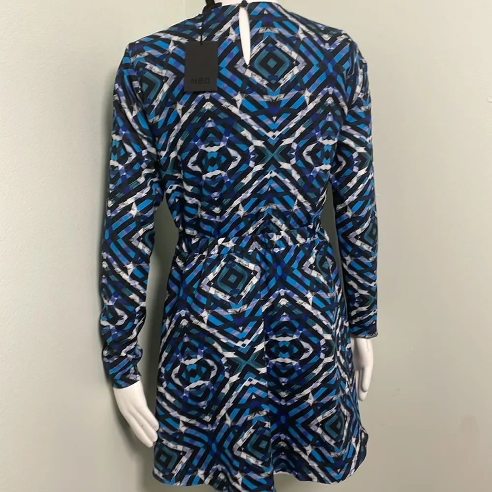 NBD x Revolve Mirage Dress Turquoise Geo size small NEW - Image 10
