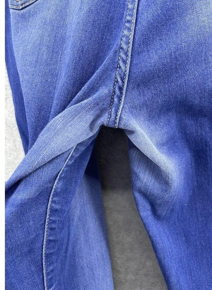 Truth and Theory Women's Indigo Blue Jeans Plus Size 16 Skinny - Image 5