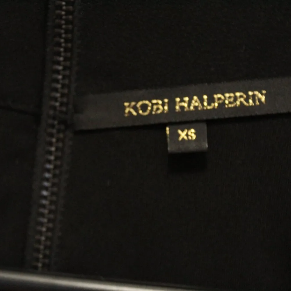 Kobi Halperin Kristine Embellished Top Black Halter Cross Neck Tank Size XS - Image 7