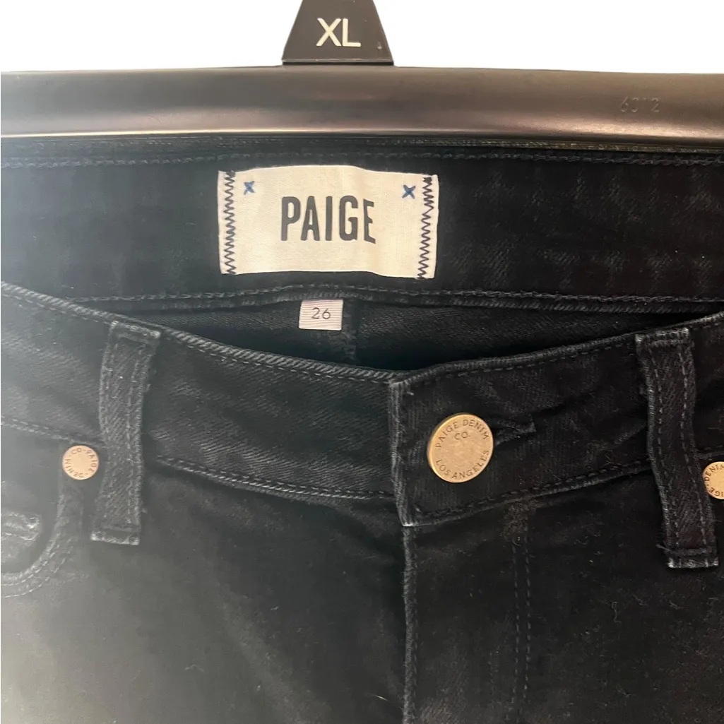 PAIGE Hoxton High-Rise Ankle Skinny Stretch Denim Jeans Indy Wash Sz 26 - Image 2