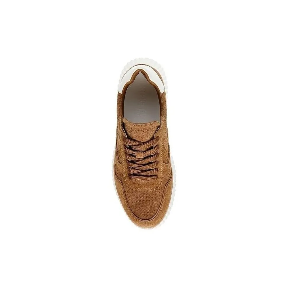 Steve Madden Shereen Women's Cheastnut Suede leather sneaker size 10 $99 MSRP - Image 2