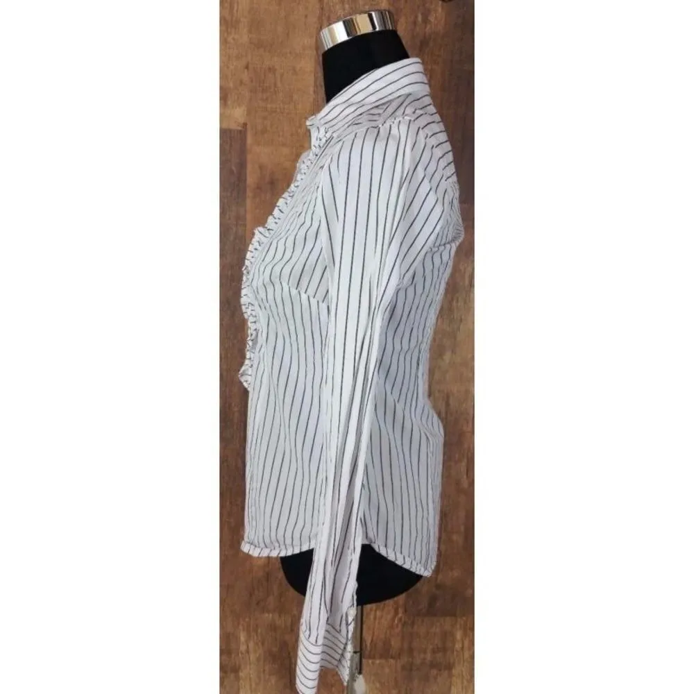 ✨American Eagle Button Up Ruffle Shirt✨ - Image 3