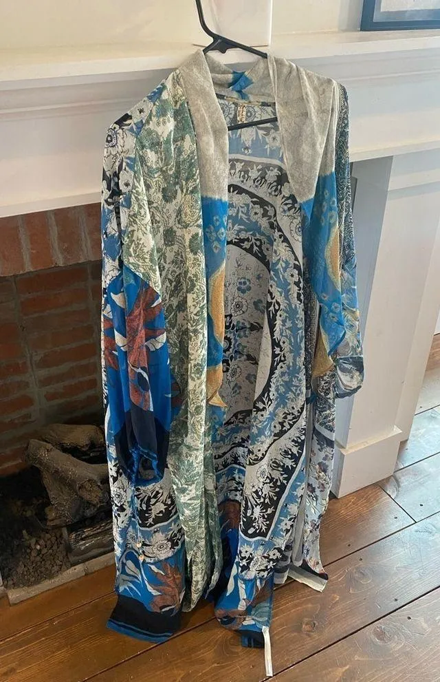 Free People Intimately  Keeping Up With The Kimono One Size Like New Boho - Image 5