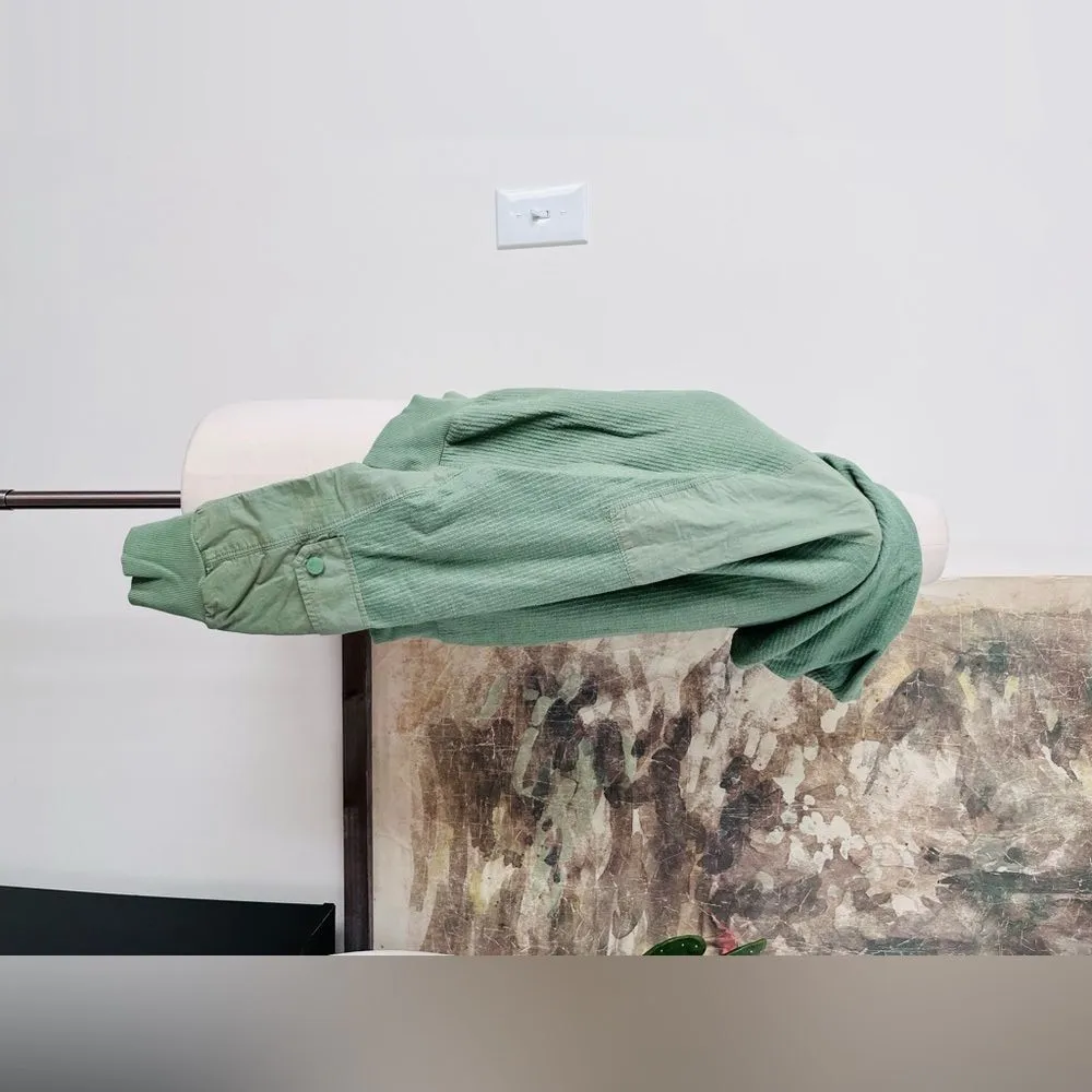 Free People Movement All The Way Pullover Hoodie in Green Size Small NWOT - Image 2