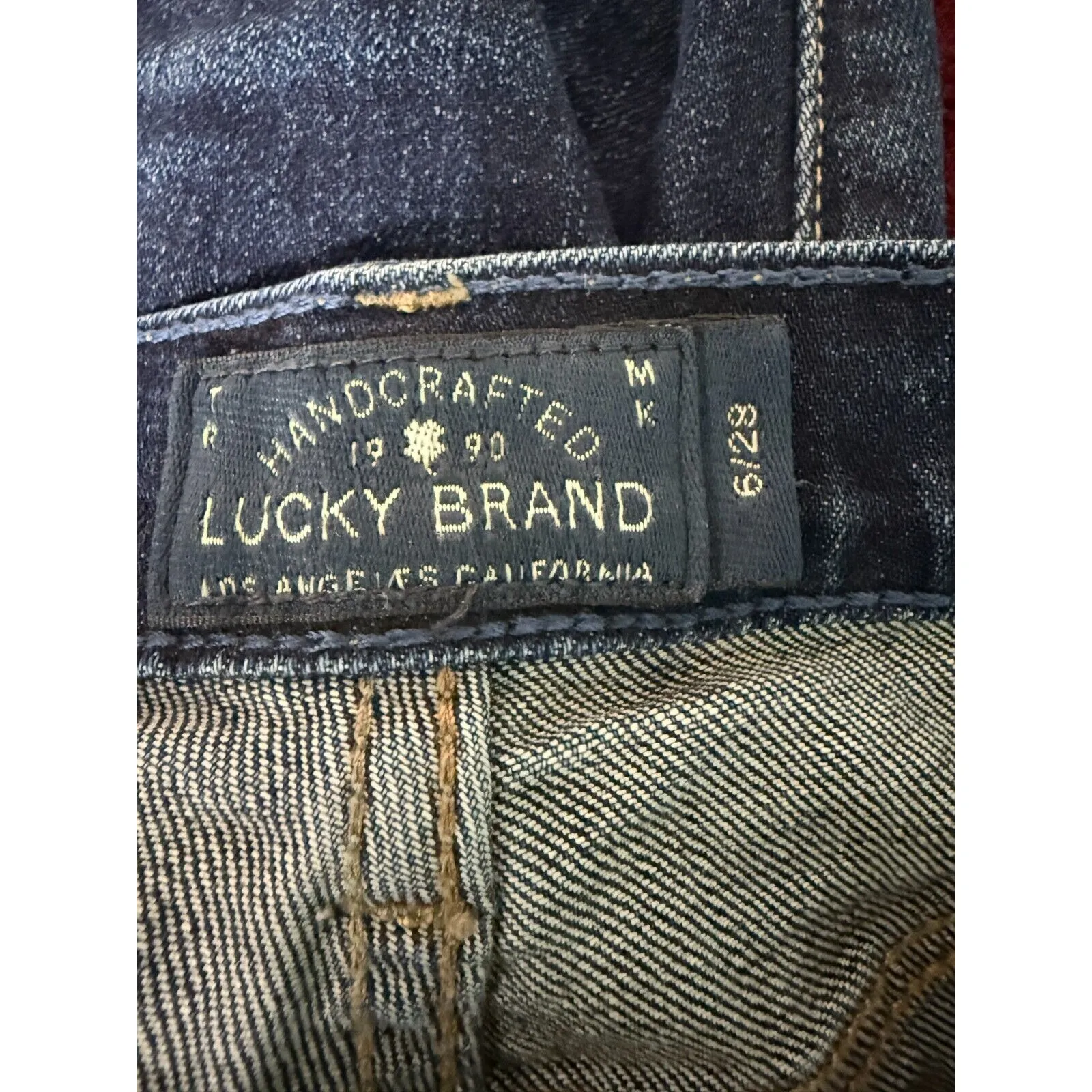 Lucky Brand Sienna‎ Boyfriend Jeans Womens 6/28 Medium Wash Distressed - Image 9