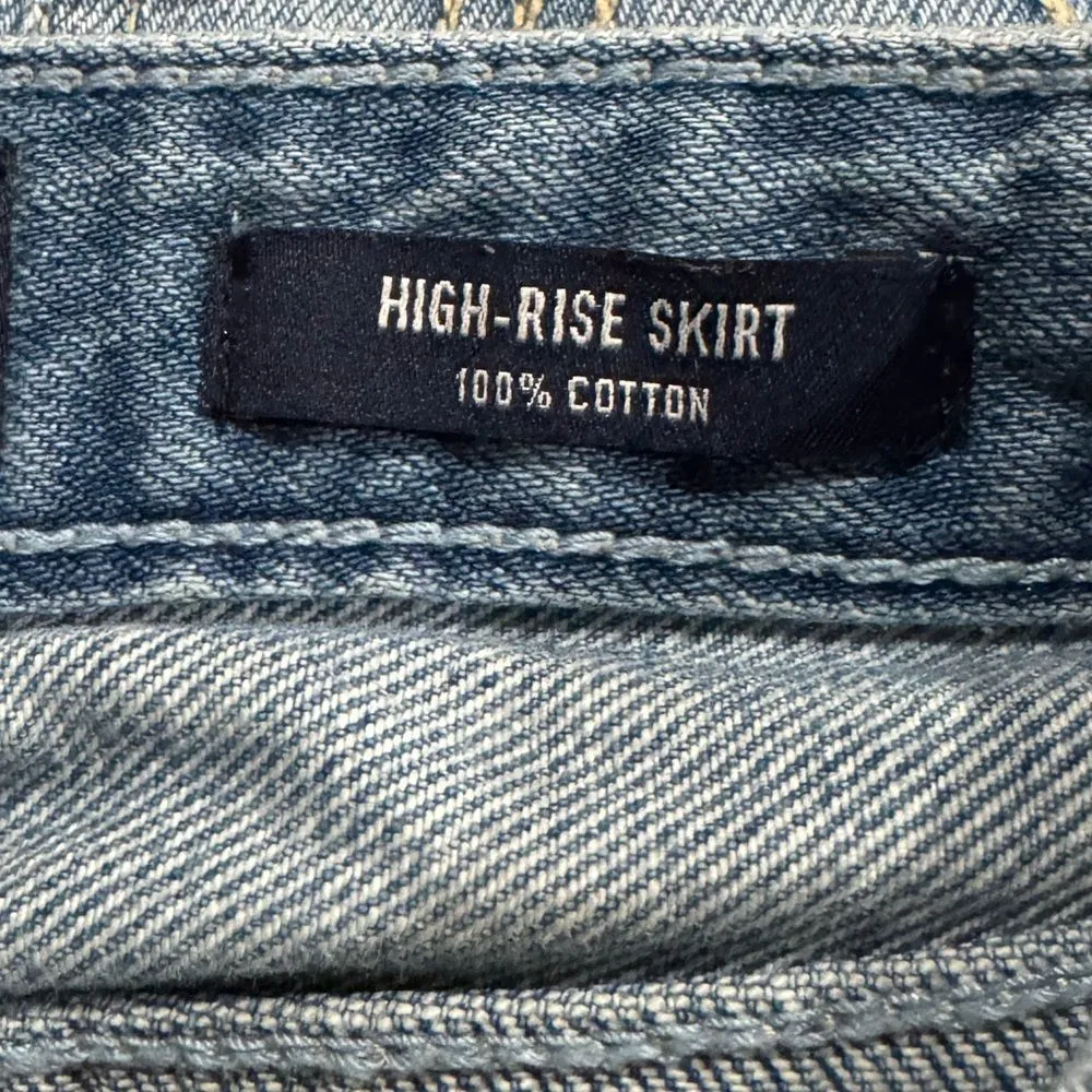 Hollister High Rise Mini Skirt Jean Denim Women’s 25 - Image 4