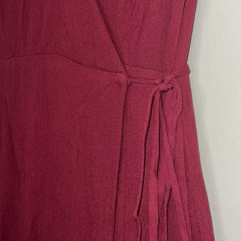 Lulus Women's Heart of Marigold Burgundy Wrap
Maxi Dress M - Image 9