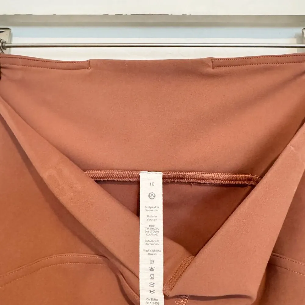 Lululemon 25" InStill High Rise‎ Athletic Workout Leggings in Ancient Copper 10 - Image 7