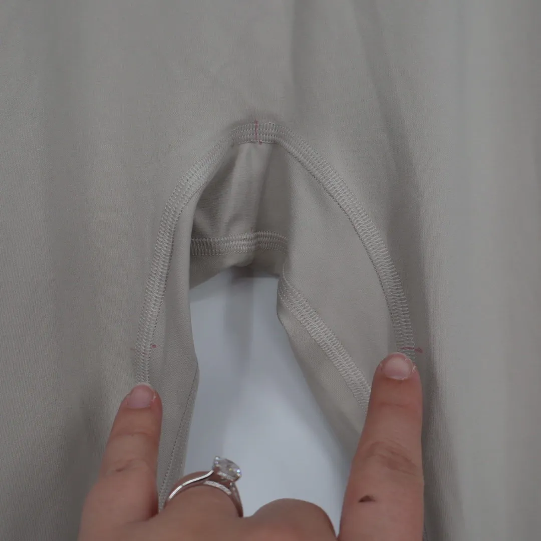 Gymshark Seamless Leggings Tan Coral Logo High Waisted Workout Athleisure - Image 5