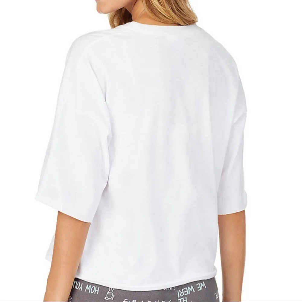 Friends large pajama top crewneck drop shoulder White - Image 2