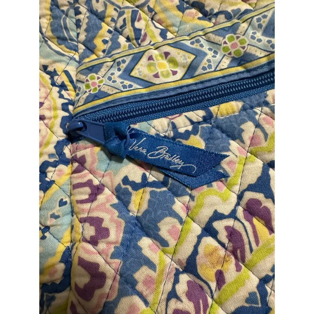 Vera Bradley Hipster Crossbody Tote Purse Capri Blue Quilted - Image 5