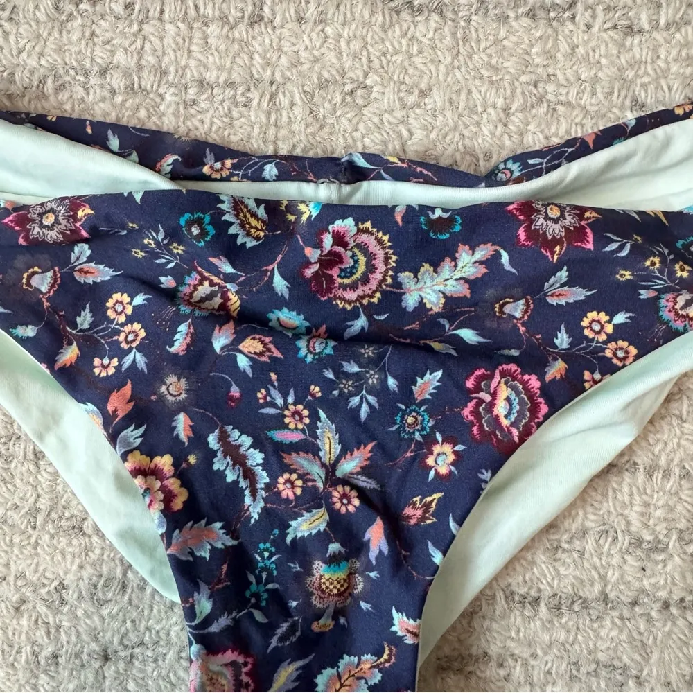 Floral Bikini Bottom Blue - Image 2