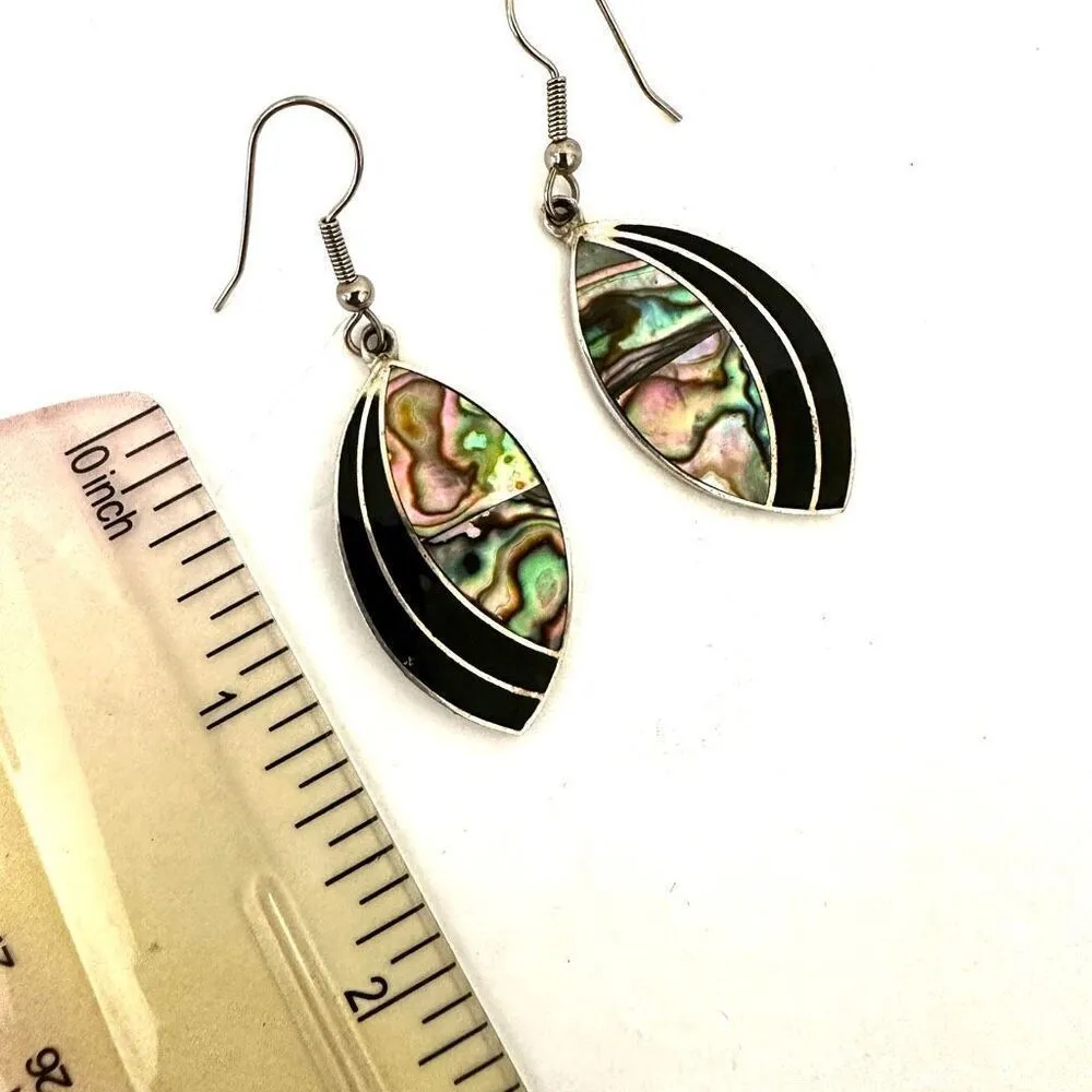 Alpaca Mexico abalone drop earrings Green - Image 7