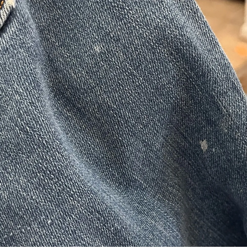 Rare Y2K Levi’s 515 Calico Babe Jeans Bootcut Patchwork Artsy Paint 8 Long - Image 8