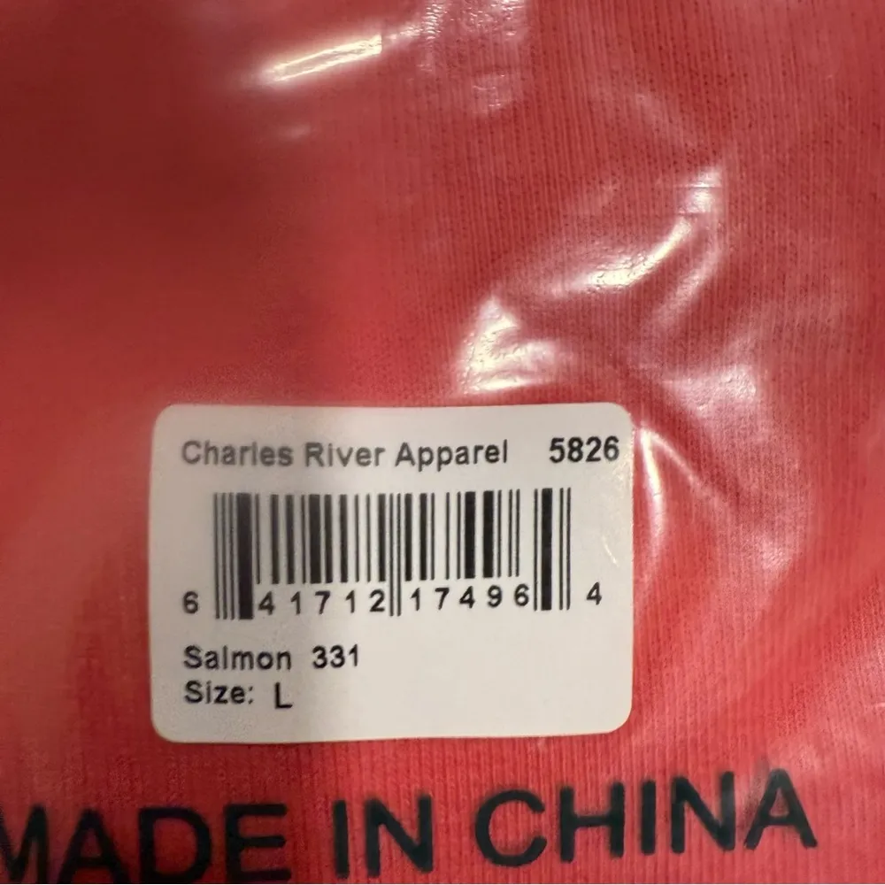 Charles River Apparel Women’s Falmouth Pullover- Salmon- Size Large- NWT - Image 7