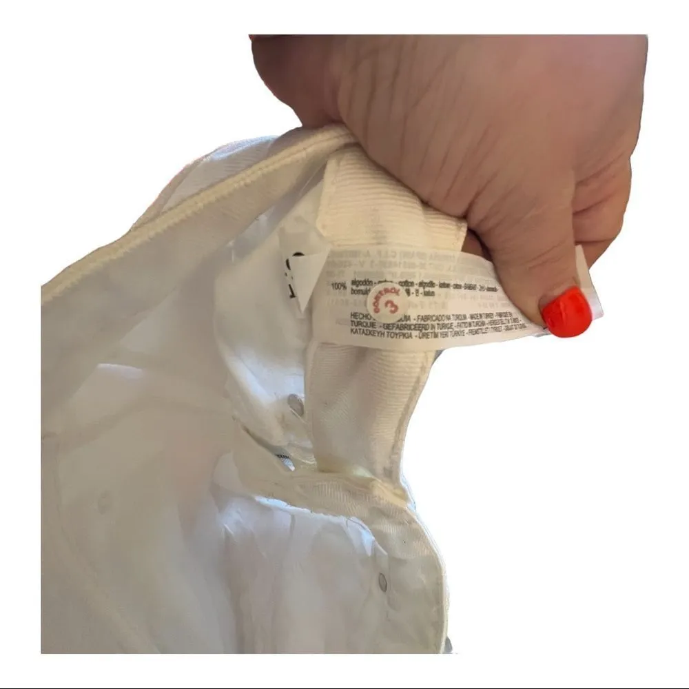 Zara Basic Z1975 Denim Jeans With Fringe nwt‎ - Image 5