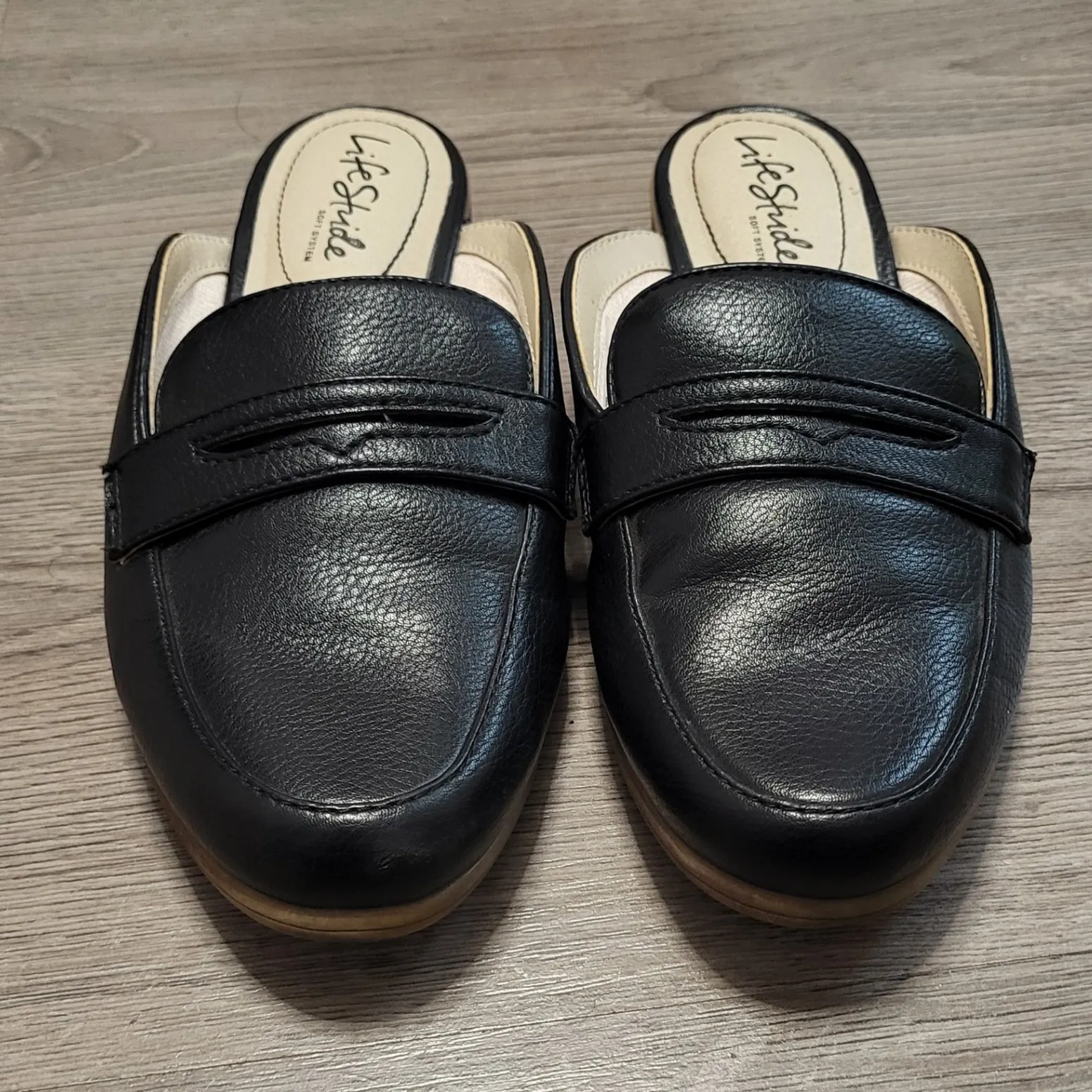 LifeStride Margot Slide Women Black Loafer Mule Shoes size 6 Business Casual - Image 2