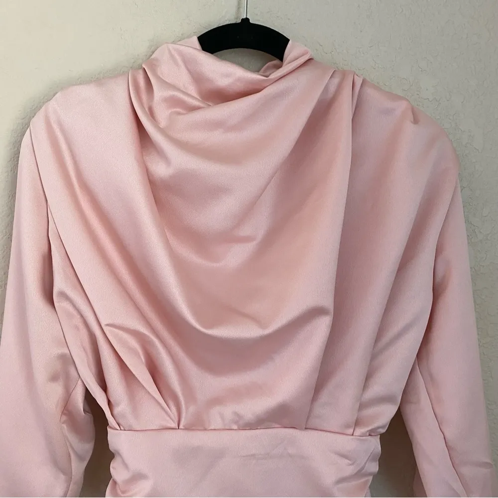 House of CB Giselle Blush‎ pink Satin Bodysuit size XS NWOT - Image 10