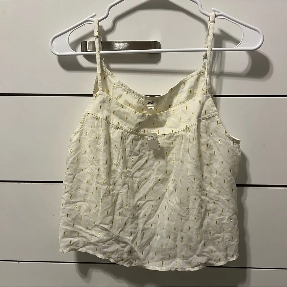 Aerie Woven Flowy Tank Top NWT - Image 2
