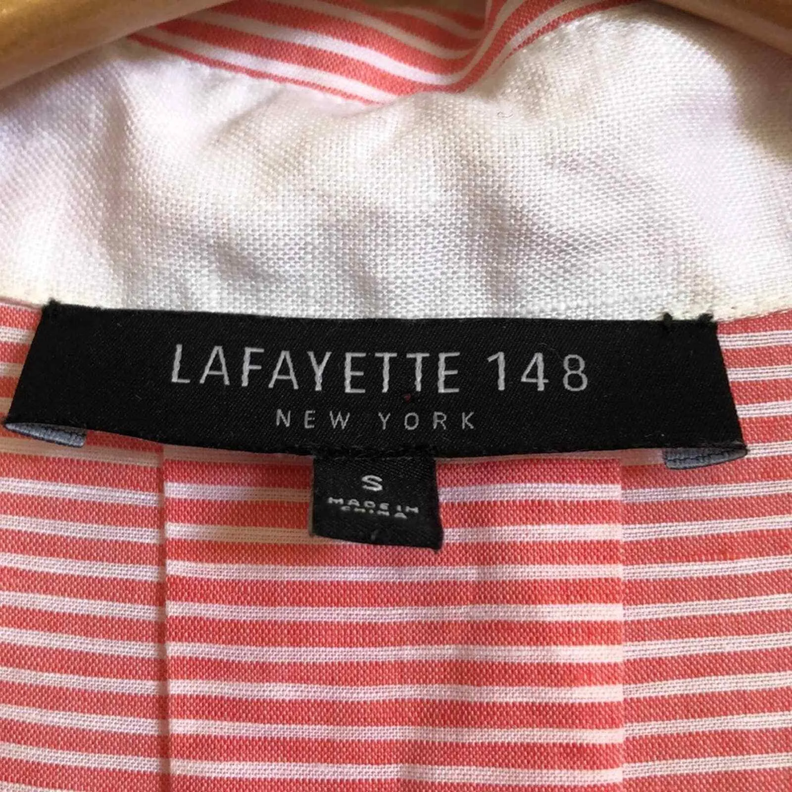 Lafayette 148 ombré‎ striped linen cotton pockets Women’s Size S Small - Image 7