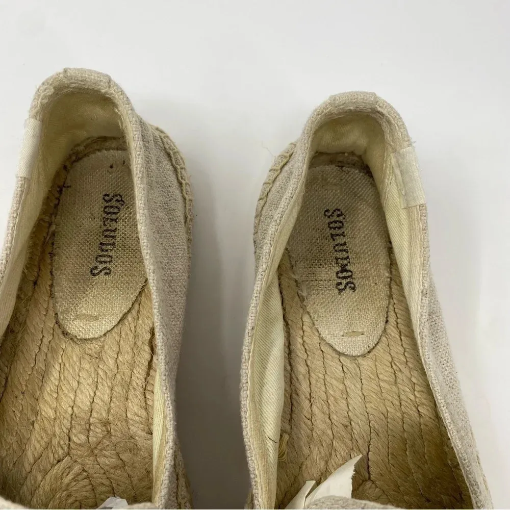 Soludos‎ x Anthropologie rainbow heart espadrilles size 8 slip on embroidered - Image 4