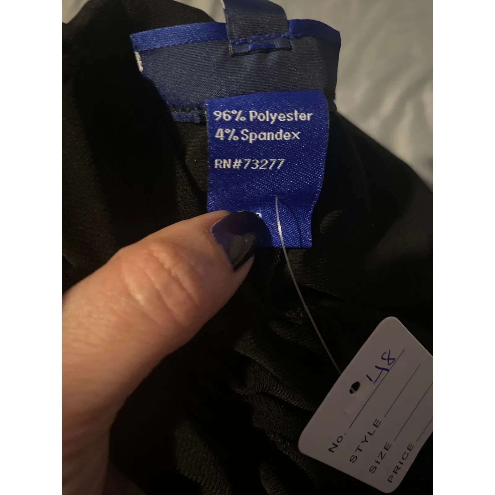 Apt. 9 Black Stretch Career Ruched Sides Pull On Pants Formal Slacks Women Sz M Size M - Image 4