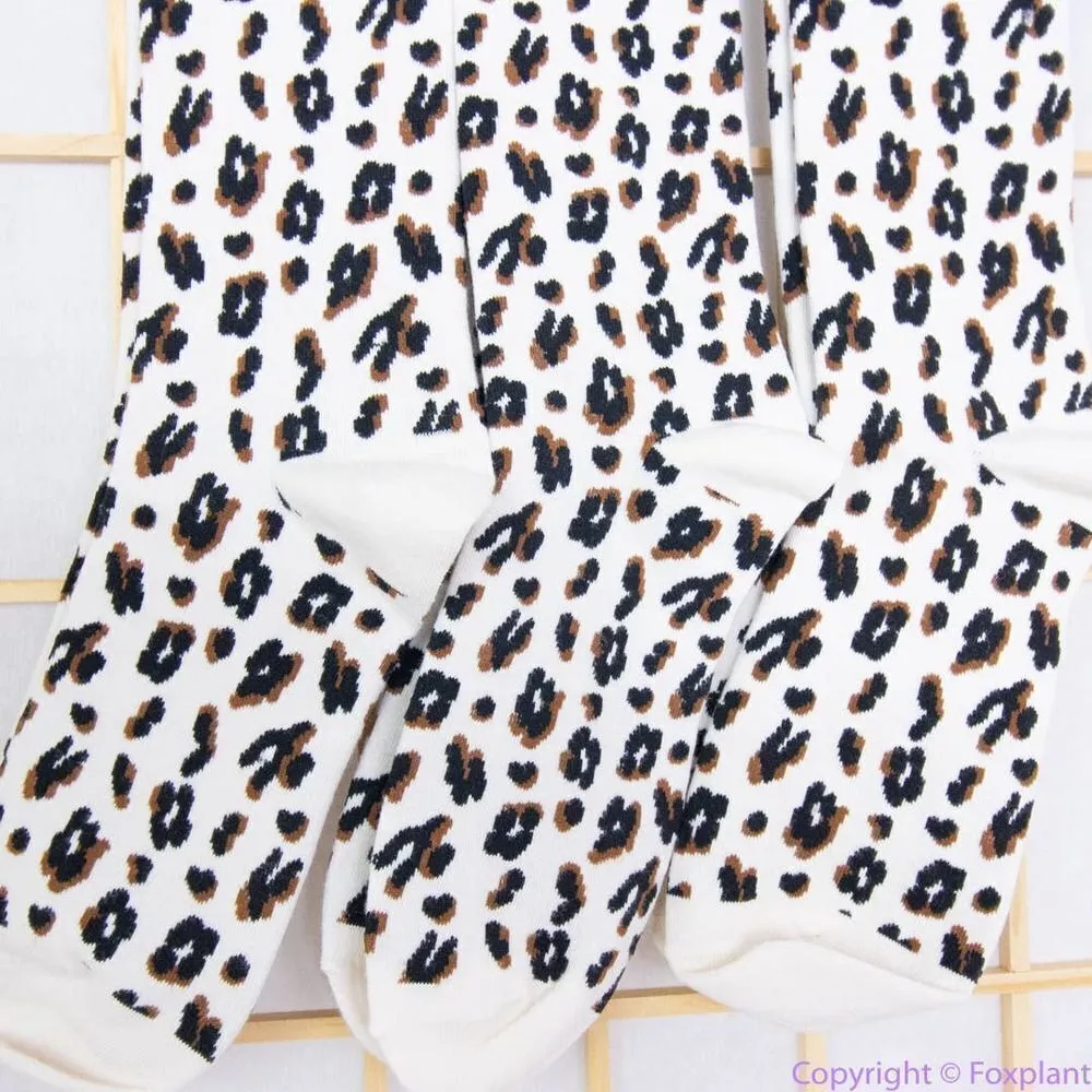 Three pairs: NEW Madewell Animal Trouser Socks, antique cream, one size fits all - Image 9