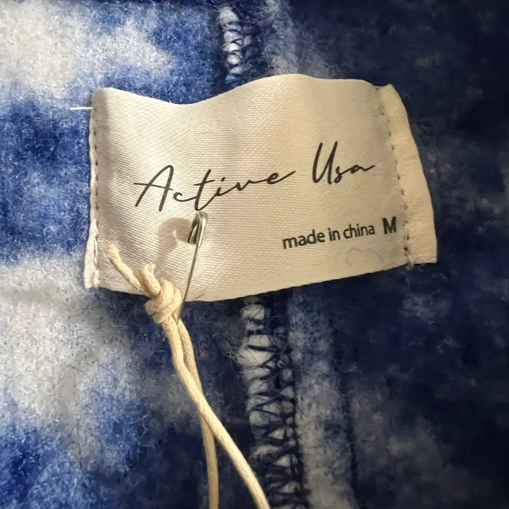 Active USA Blue and White Pea Coat - Image 3