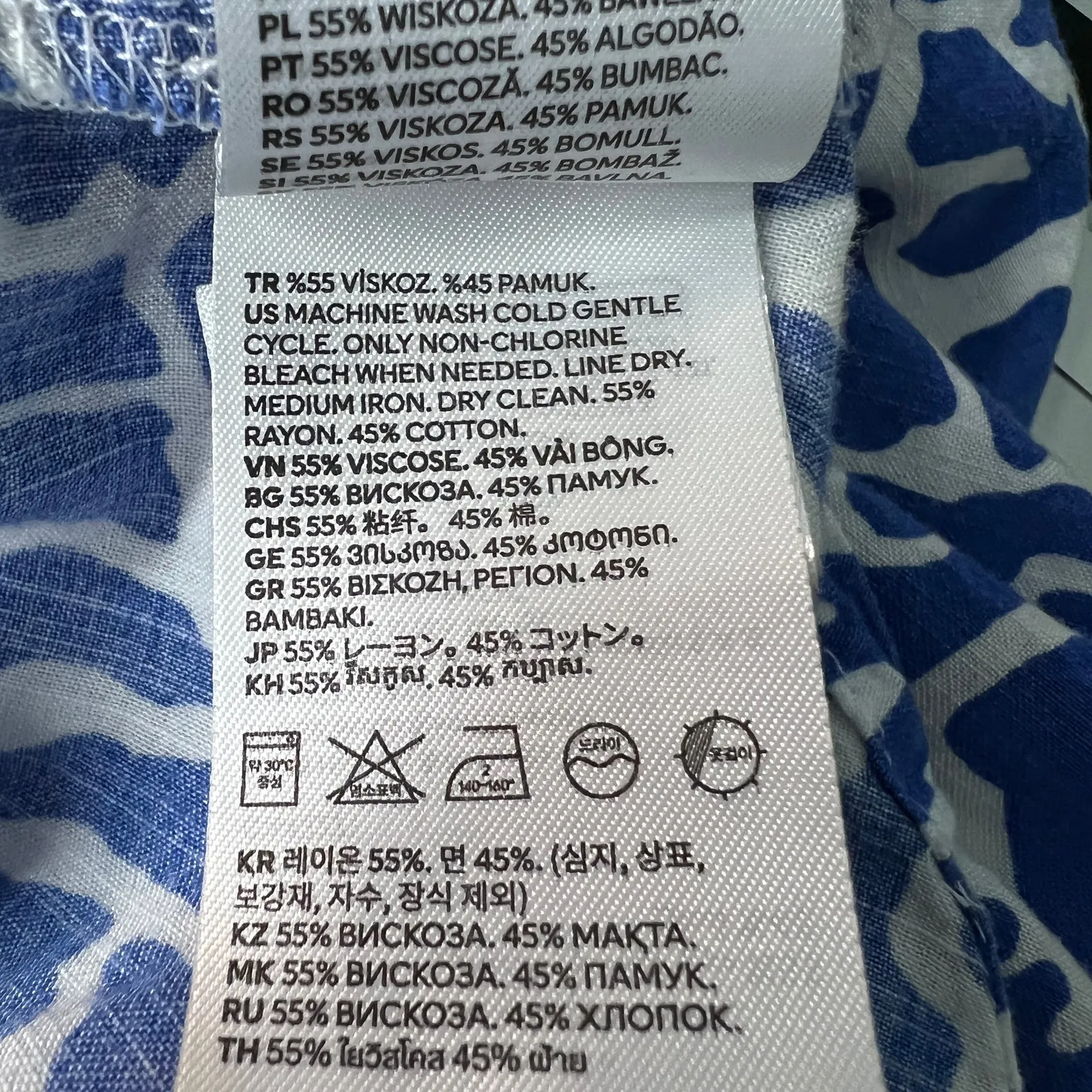 H&M Floral Top Womens XXL Relaxed Comfort Lightweight Minimalist Breathable - Image 8